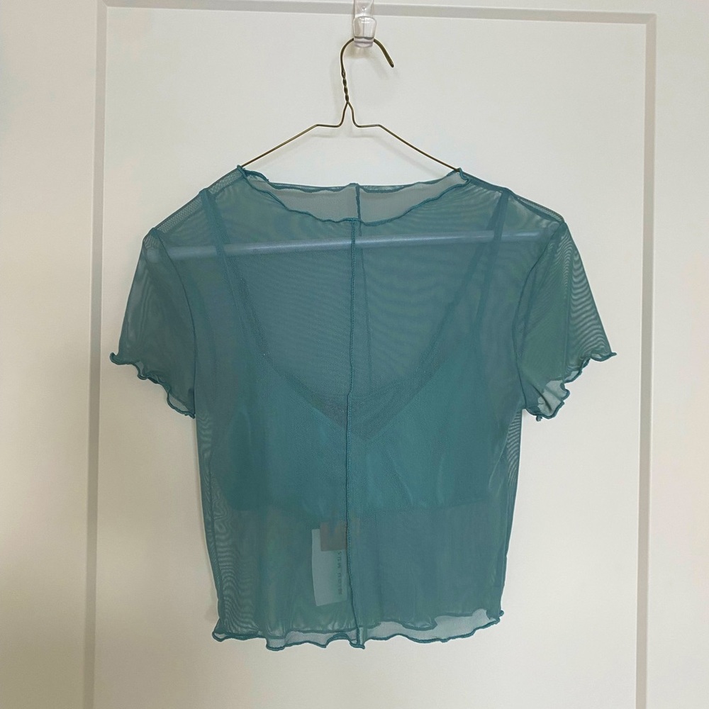 Miou Mush Jade Mesh Tee